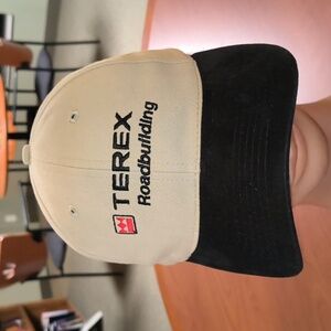 Vtg Terex Roadbuilding Embroiderd Logo Snapback Hat Cap Made in USA